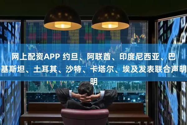 网上配资APP 约旦、阿联酋、印度尼西亚、巴基斯坦、土耳其、沙特、卡塔尔、埃及发表联合声明